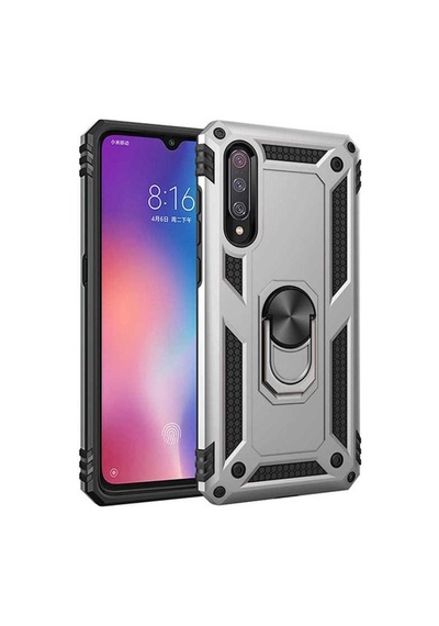 Xiaomi Mi 9 Kılıf Zore Vega Kapak Gri