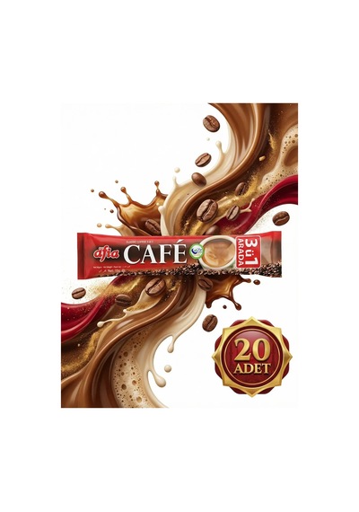 Afia 3ü 1 Arada Kahve Klasik 20x18 Gr Hazır