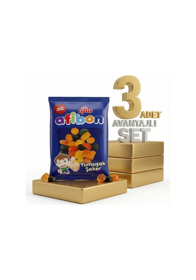 Afia Afibon Yumuşak Şeker 3x80 Gr