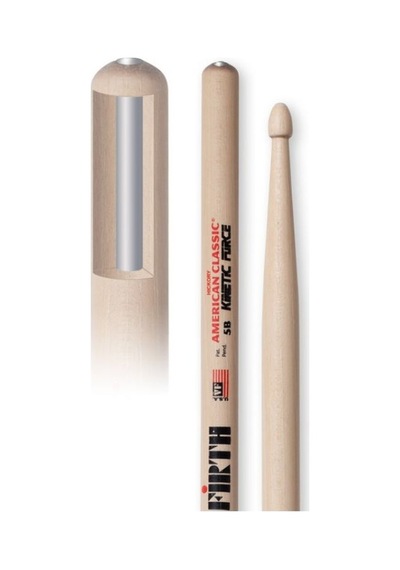 Vicfirth V5bkf Baget 5b Wood Kinetic Force Hickory 0.595