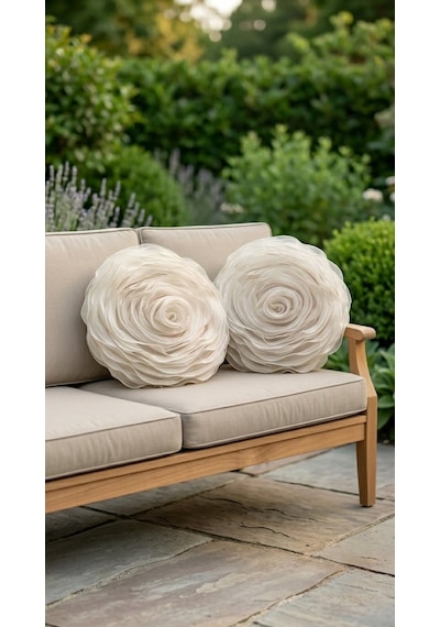 Rose Ivory Yastık Çok Renkli