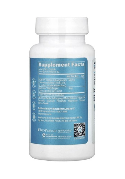 Revive, Ksm-66 As-hw-aga-ndha, 60 Vegetarian Capsules