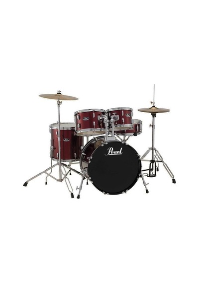 Pearl Rs525sc/c91 - Roadshow Red Wine 5 Parça 22b/10t/12t/16f/14s Aksamlı & Zilli Akustik Davul Seti