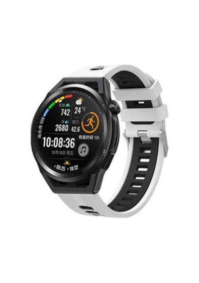 Huawei Gt2 42mm Krd-55 Silikon Kordon - Beyaz-siyah