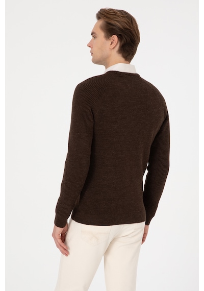 U.s. Polo Assn. Erkek Kahverengi Kazak /triko 50314983-vr029 Kahverengı