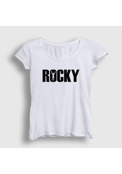 Noıssey Kadın Beyaz Logo Film Rocky T-shirt 249978tt