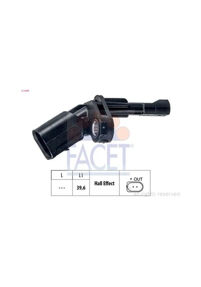 Facet 210009 Abs Sensoru Sol Arka 131415 1k0927807 1kd927807