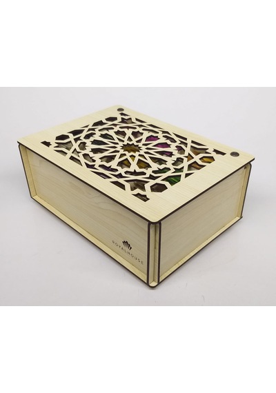 Ahşap Çay Kutusu Tea Box 9 Bölmeli Akc 72 Adet Bitki Çayı Dahil Çok Renkli