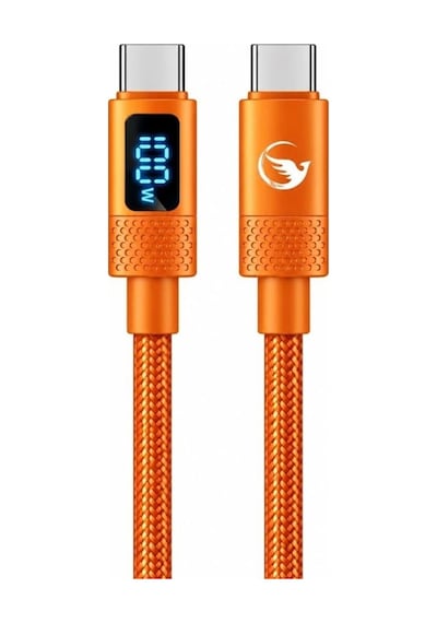 Sprange Sr-15 100w 5a Type-c Data Ve Şarj Kablosu Turuncu