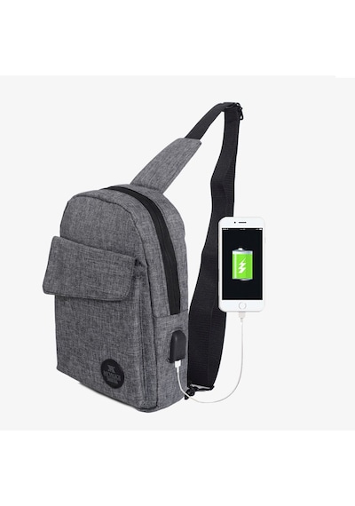 My Valice Smart Bag Usb'Li Çapraz Göğüs Çantası 1505 Gri