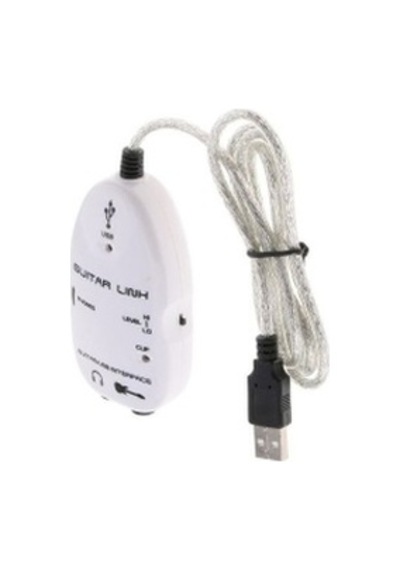 Usb Guitar Link Kablo Usb Enstrüman Kablosu 6.3 Mm Girişli Usb Ses Kartı