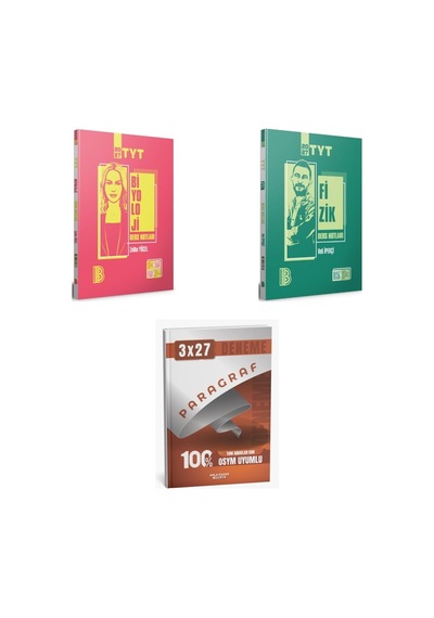 2027 2027 Benim Hocam Tyt Biyoloji + Fizik Konu + Anla Kazan Paragraf Deneme 3'lü Set