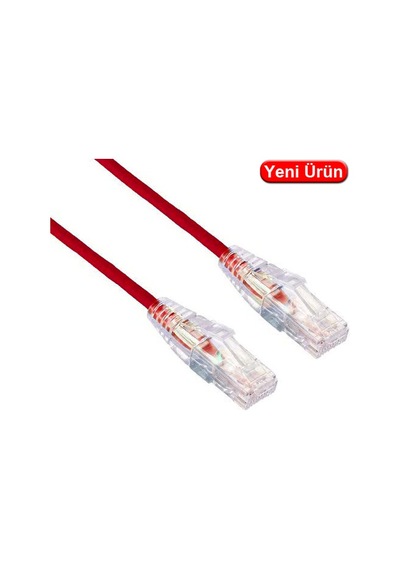 Lınkomm E34398 0.15 Mt. Cat6a 28awg 10gb 500mhz Utp Kırmızı Patch Kablo