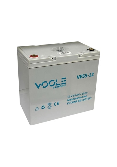 Voole 12 V 55 Ah Engelli Araç Aküsü