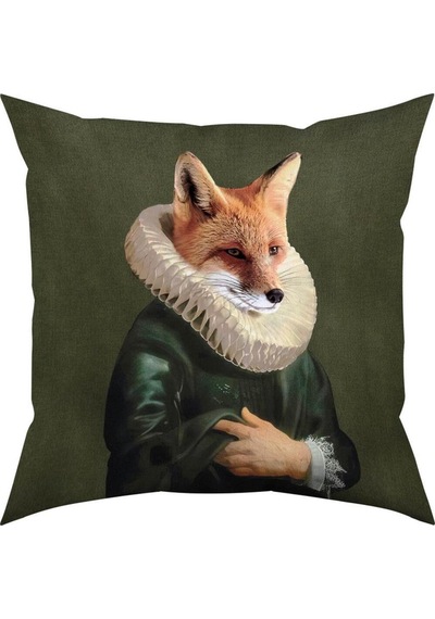 Mr. Fox Tilki Yastık/kırlent Dolgu Boncuk Elyaf, Ulusl. Yıkama Ve Solmama Sertifikası Çok Renkli