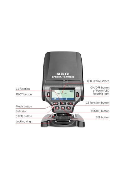 Meike MK320S Sony Uyumlu TTL Speedlite Flaş