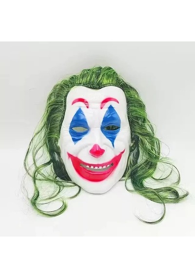 Joaquin Phoenix Joker Maskesi Yeşil Saçlı Çok Renkli