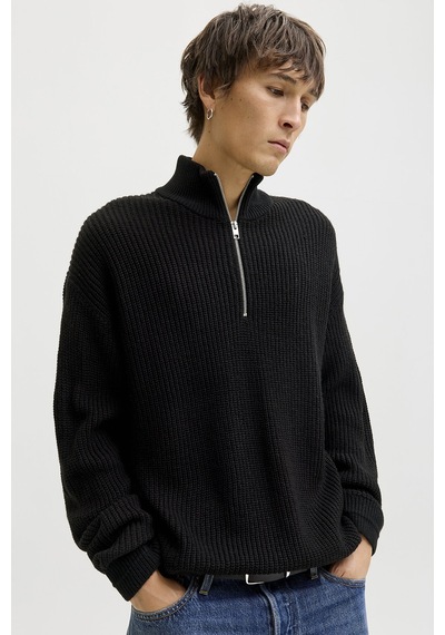 Jack & Jones Jack&jones Erkek Triko 12278959 Black Siyah