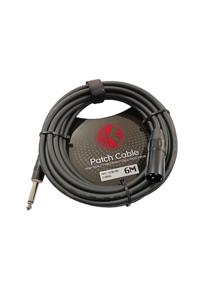Kirlin Mpc-471b 6 Mt. Patch Cable Bağlantı Kablosu Xlr Male - 1/4 İnç Mono Plug