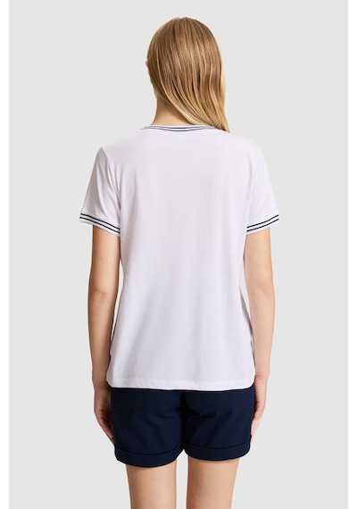 U.S. Polo Assn. U.s. Polo Assn. Kadın Beyaz Tişört Basic 50323449-vr013