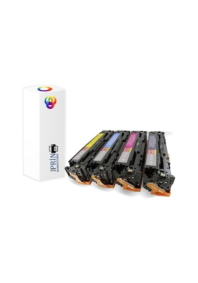 Plusprint Hp Laserjet Color M251nw Uyumlu Toner Hp 131a-cf210a 4 Renk