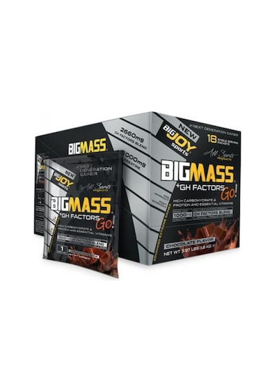 Bigjoy Sports Bigmass Gh Factors Mass Gainer Çikolata Aroma Karbonhidrat Tozu Şase 18 Servis - 1800g - Protein