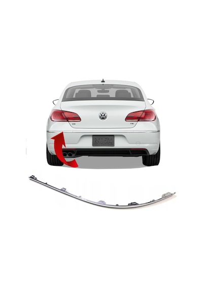 Vw Cc Sol Arka Tampon Nikelaji 2012-2017 3C8807459B 528251809
