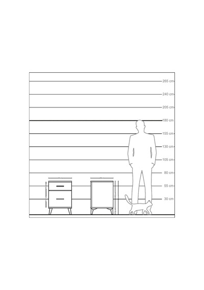 Kronos Komodin Tek Çekmeceli 44x59x64 Aytaşı-aytaşı Aytaşı