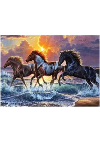 Anatolian 1000 Parça Puzzle Sahilde Koşan Atlar 1126