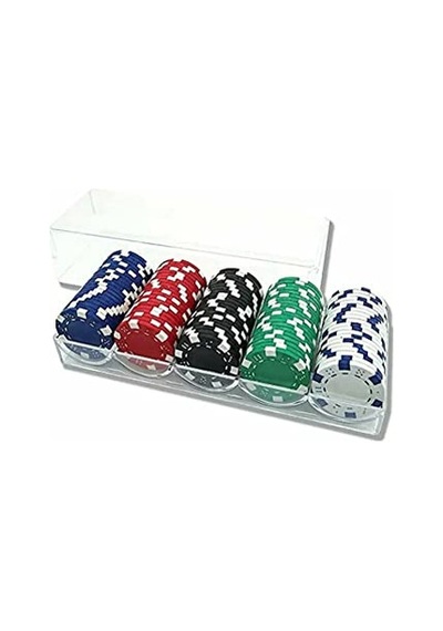 Çantalı Poker Para Taşları 100'lü Poker Fişi Profesyonel Genel