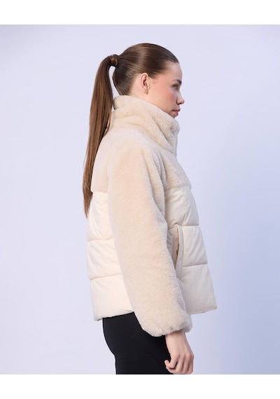 Kappa Elena Kadın Ekru Regular Sherpa Mont