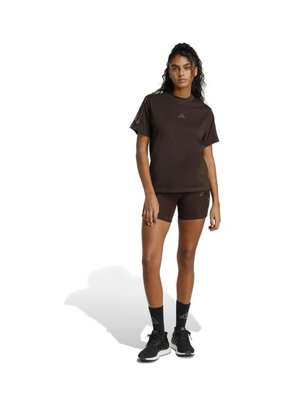 Adidas W Aop 3s T Inf Kahverengi Kadın T-shirt Ke8830