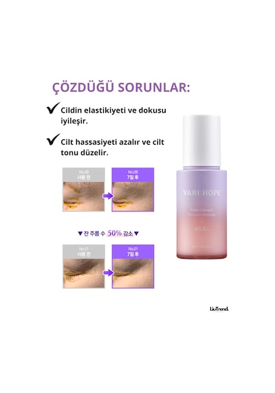 Varı Hope Varı:hope Triple Collagen Premium Ampoule 30 Ml 3 Çeşit Kolajen İçeren Sıkılaştırıcı Premium Ampul