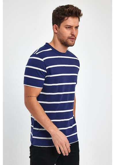 Alexander Gardi Alexandergardı Çizgili Regular Fit T-shirt E23-00148 001