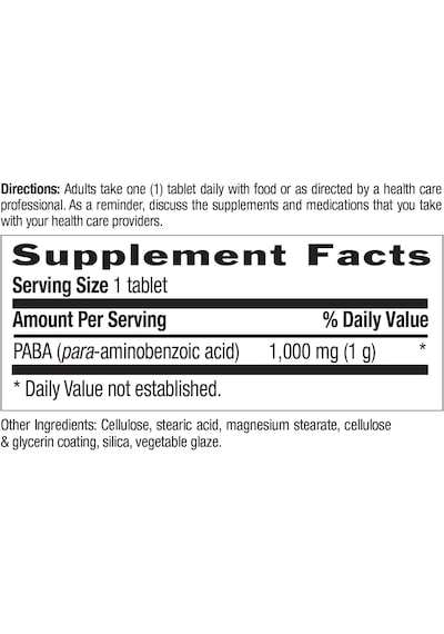Country Life Paba 1,000 Mg 60 Tablet