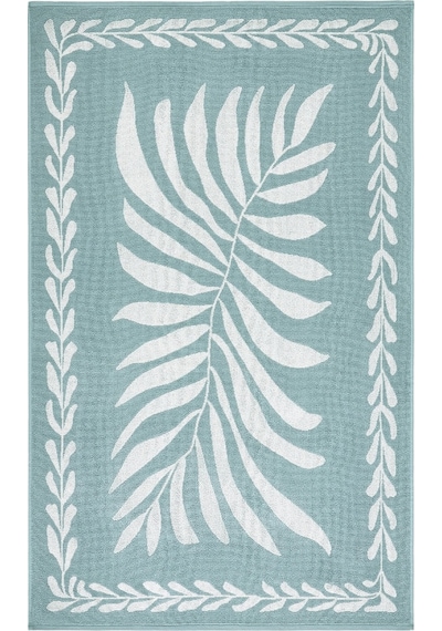 Özdilek Boho Leaf Plaj Havlusu 90x150 -yeşil