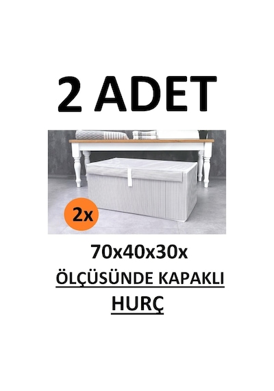 Yegge 2 Adet Sert Kapaklı Kutu Hurç Megaplus Boy 70x40x30x Çok Amaçlı Kutu Hurç Uzun Ömürlü Hurç Kutu Yegge Megaplus