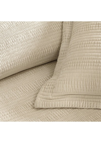 Linens Velona King Yatak Örtüsü Seti Kum