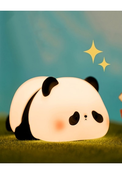 Silikon Panda Gece Lambası Sarı Işık