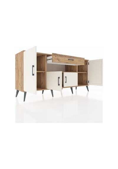 Hyperion Konsol 3 Raflı Tek Çekmeceli 4 Kapaklı 176x44x83 Çam-aytaşı/çam Aytaşı/çam Hyperion Konsol 3 Raflı Tek Çekmeceli 4 Kapaklı 176x44x83 Çam-aytaşı/çam Aytaşı/çam