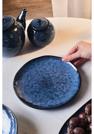 Karaca Nebula Blue Pasta Tabağı 21 Cm Mavi