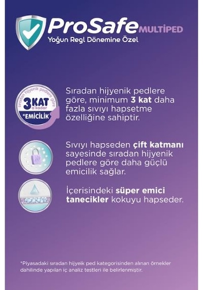 Prosafe Multiped Yoğun Regl Dönemine Özel Medium 10 Lu