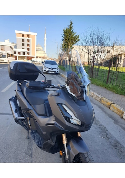 Motocam Honda Adv 350 Ön Cam 2023-2026 Model 60cm Şeffaf Renkli 4mm Orta Boylu
