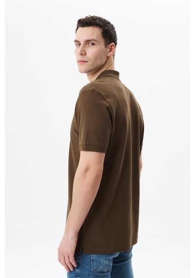 AR-MA Arma Erkek Regular Fit Basic % 100 Pamuk Pike Polo Yaka Tişört Y29374354802 Kahverengi