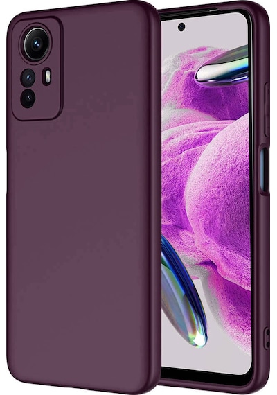 Noktaks - Redmi Note 12s Uyumlu - Kılıf İçi Kadife Koruyucu Mara Lansman Kapak - T29530 - Koyu Mor Koyu Mor