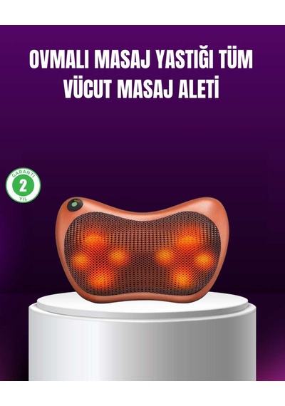 Ergonomik Derin Yoğurmalı Boyun Bel Sırt Cihazı Priz Çakmak Girişli