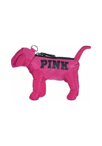 Victoria's Secret Vs Pink Katlanabilir Puantiyeli Pupy Temalı Mini Çanta Siyah