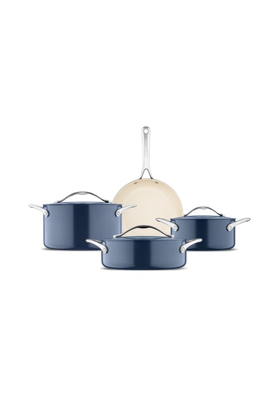Jumbo Palencia Swiss Crystal Lacivert 7 Parça Tencere Seti