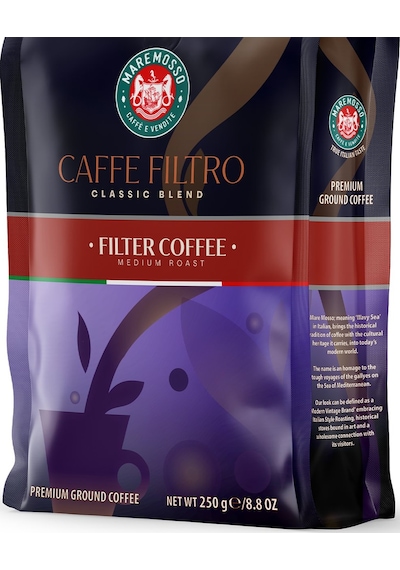 Caffe Filtro Clasico Filtre Ve Espresso 2x250 Gr. Çekirdek Veya Öğütülmüş Kahve Çekirdek Kahve