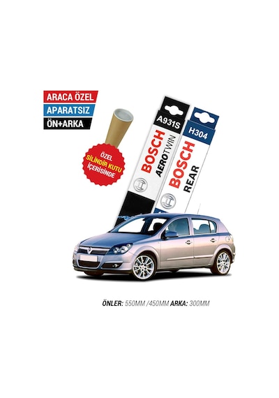 Bosch Aerotwin Opel Astra H Ön Arka Silecek Seti (2004-2013)